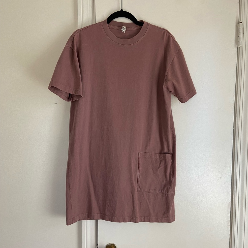 Los Angeles Apparel mauve tshirt dress